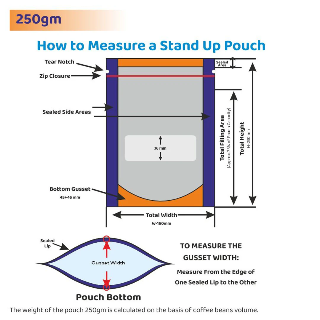 Clear /Gloss Silver Stand Up Zipper Pouch - Image 72