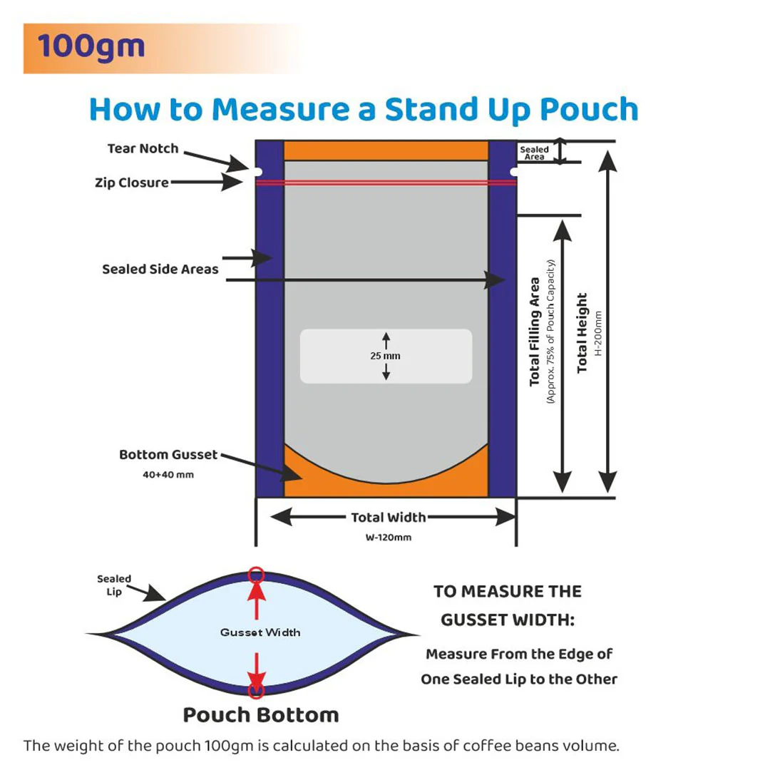 Both Side Transparent Stand Up Zipper Pouch - Image 64